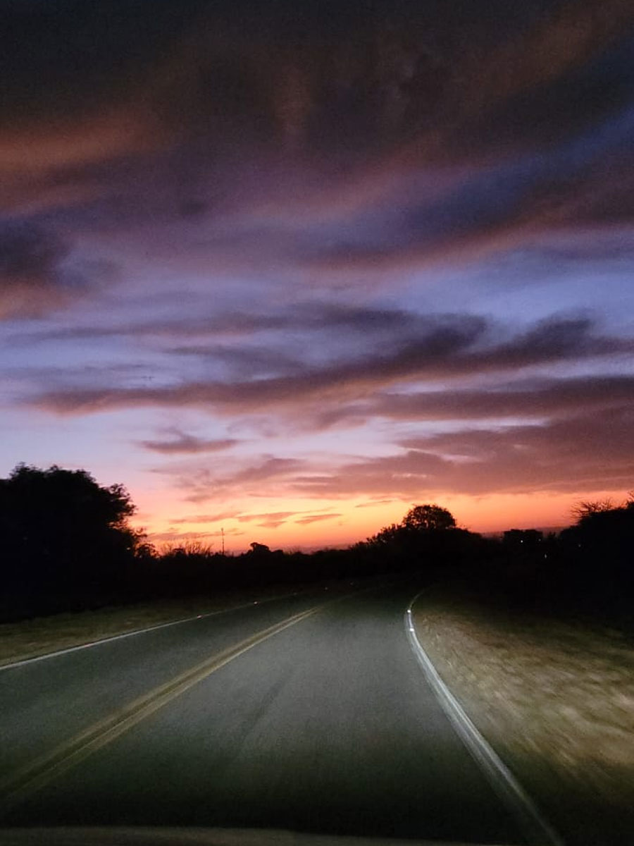 Ruta desde Rosario hacia Río Cuarto y La Punilla, camino a Carpintería San Luis